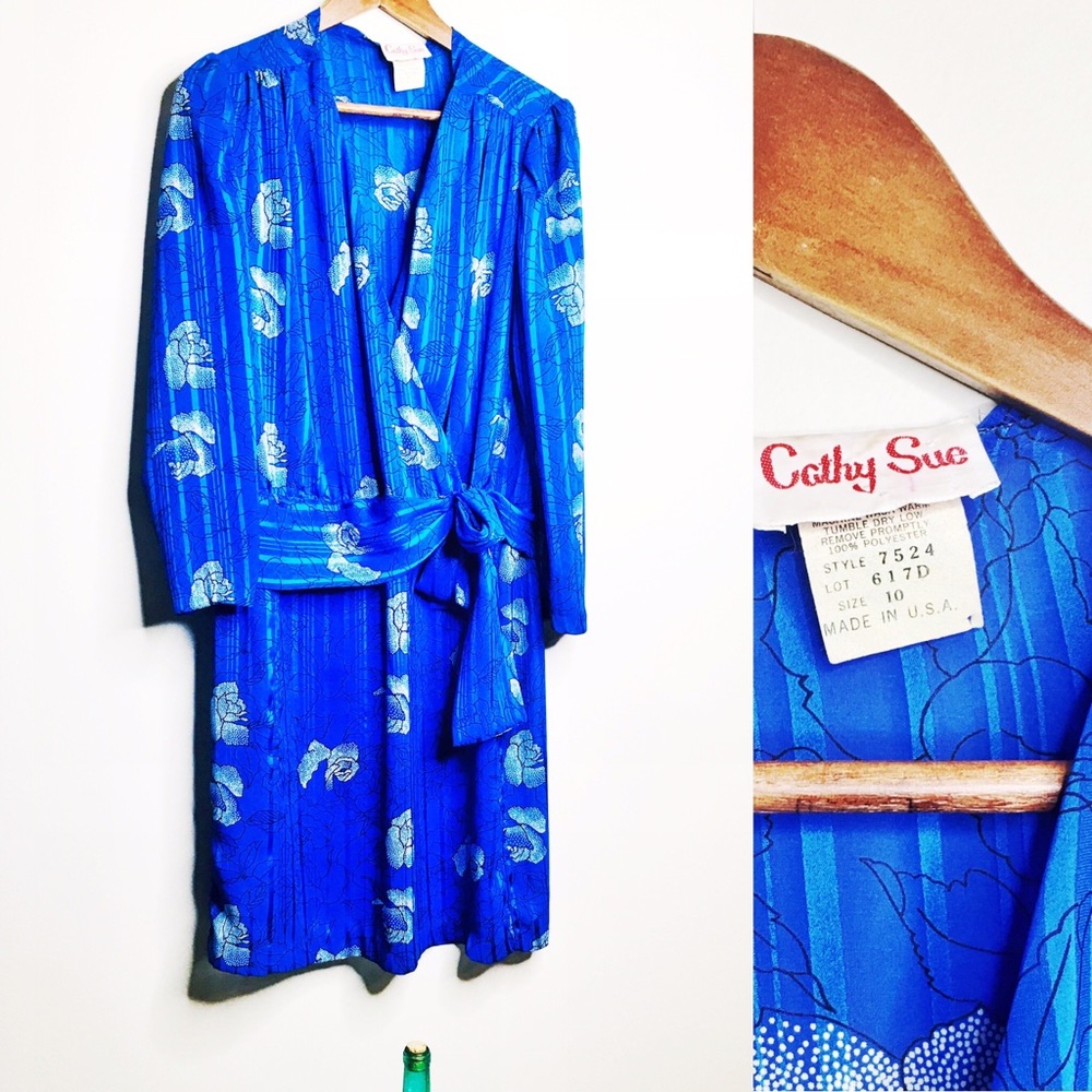 Vintage Cathy Sue 80’s secretary dress!